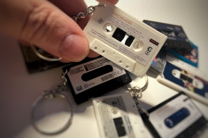 Vintage Cassette Keychain